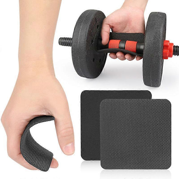 Weightlifting Gym Grip Pads 10 Pack Compatible With Hk Equipment Black Gloves Straps & Hooks