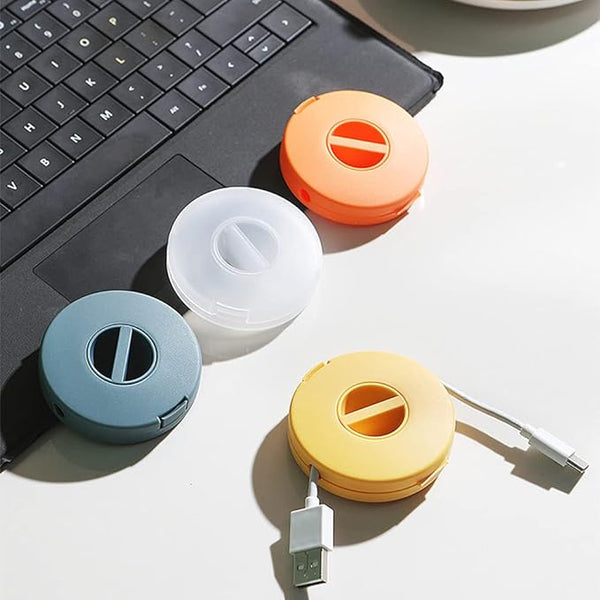 4 Pack Retractable Cable Holders For Usb & Charging Cables Cables & Adapters