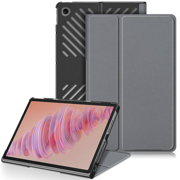 Heat Dissipation Protective Stand For Lenovo Tab Plus 11.5 Inch Tb351fu Tablet Leather Grey Mounts Stands & Holders