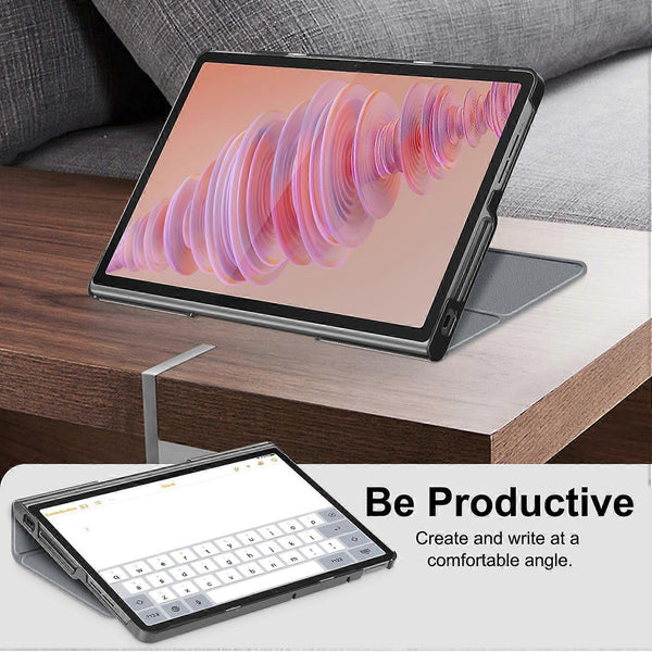 Heat Dissipation Protective Stand For Lenovo Tab Plus 11.5 Inch Tb351fu Tablet Leather Grey Mounts Stands & Holders