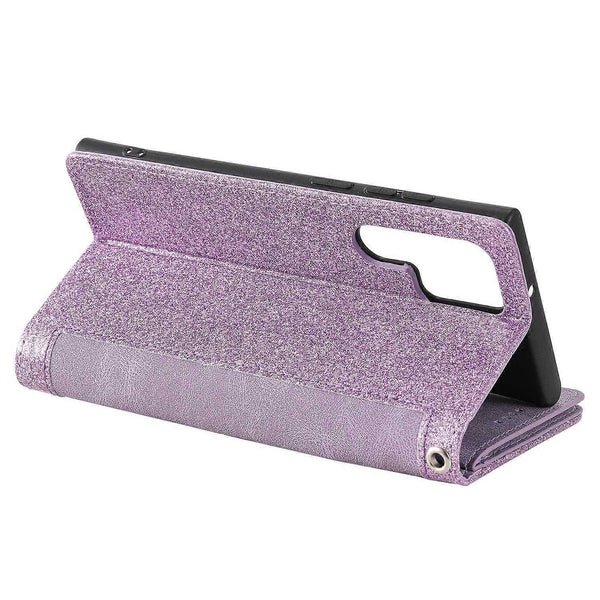 Compatible With Samsung Galaxy S25 Ultra Case Pu Leather Wallet Cover Zipper And 9 Card Slots Cases Covers & Skins
