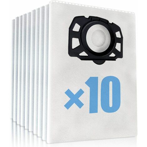 10 Pcs For Karcher Wd4 Wd5 Wd6 Mv4 Mv5 And Mv6 Vacuum Cleaner Bags