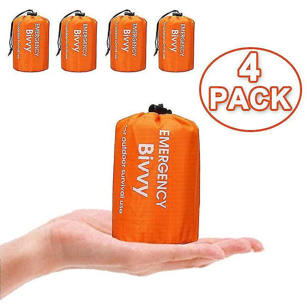 4X Outdoor Emergency Thermal Waterproof Sleeping Bag Camping Survival Bivvy Sack Sleeping Bags