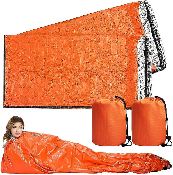 4X Outdoor Emergency Thermal Waterproof Sleeping Bag Camping Survival Bivvy Sack Sleeping Bags