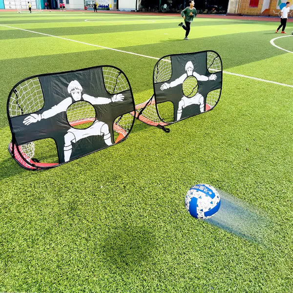 Foldable Nylon Soccer Goal For Children And Adults Playground Garden Indoor Outdoor Red Soccer Goals