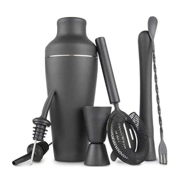Matte Black Stainless Steel tail Shaker Set tail Shakers & Sets