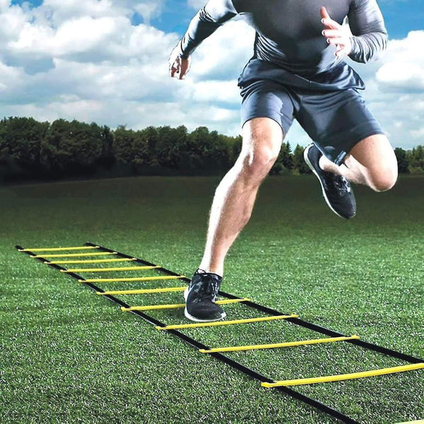Football Speed And Agility Training Equipment 18 Piece Set With Ladders Cones Parachute Training Aids