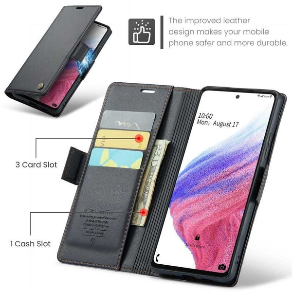 Compatible With Samsung A53 5G Case Caseme Skin Pro Protective Cover Black Cases Covers & Skins