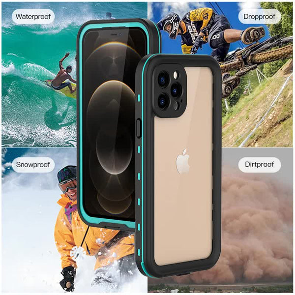 Waterproof Case For Iphone 15 14 13 12 11 Pro Max Xs Xr 7 8 Ip68 Diving Swimming Transparent Black Cases Covers & Skins
