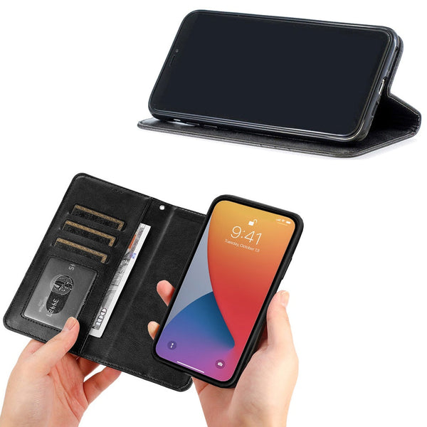Compatible With Samsung Galaxy A52 A52s 5G Wallet Case Black Multicolor Protective Cover Cases Covers & Skins