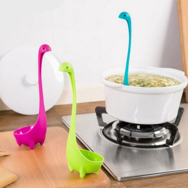 Nessie Soup Ladle 3 Pack With Loch Design Upright Spoon Compatible Kitchen Bar Tools Ladles