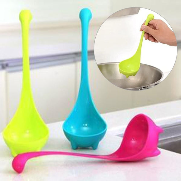 Nessie Soup Ladle 3 Pack With Loch Design Upright Spoon Compatible Kitchen Bar Tools Ladles