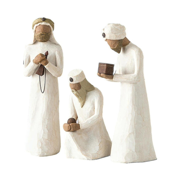 Willow Tree Three Wise Men Nativity Figurine Set Hand Painted Sculpture 26027 Sculptures & Figurines