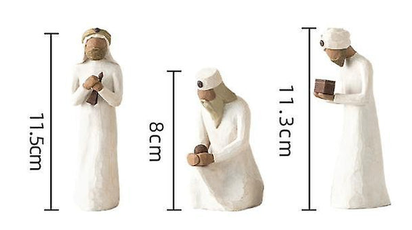 Willow Tree Three Wise Men Nativity Figurine Set Hand Painted Sculpture 26027 Sculptures & Figurines
