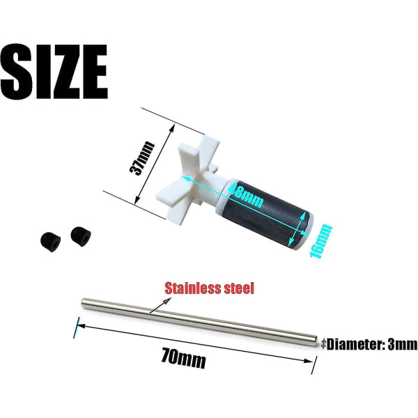 Lay Z Spa Pump Impeller And Shaft Bestway Fits All Hydro Jet Water Pumps