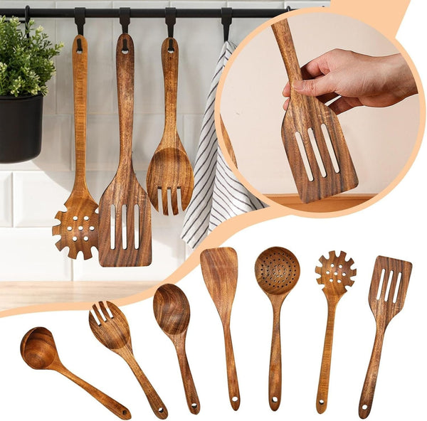 Kitchen Utensil Set Wooden Utensils Cooking Utensils