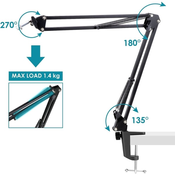 Hyperx Quadcast S Microphone Stand Professional Condenser Holder Microphone Holders & Stands