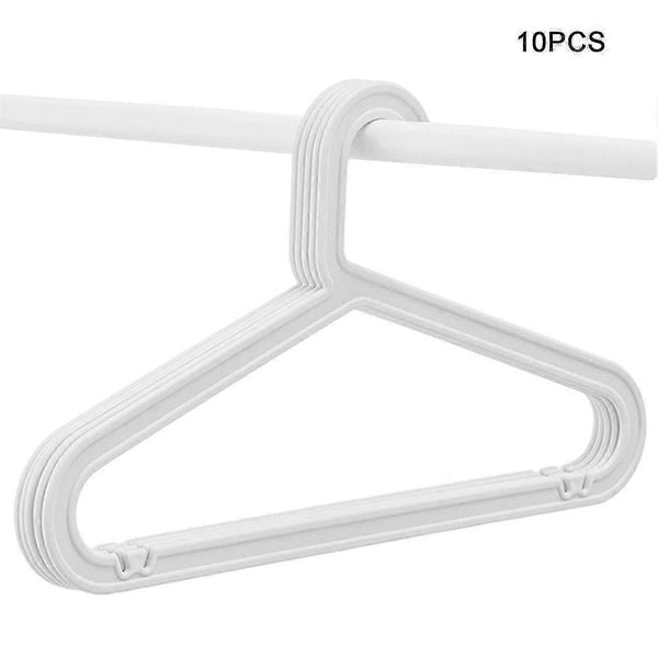 10 Pack Pp Hanger Lightweight Shirt For Everyday Use White Clothes Hangers