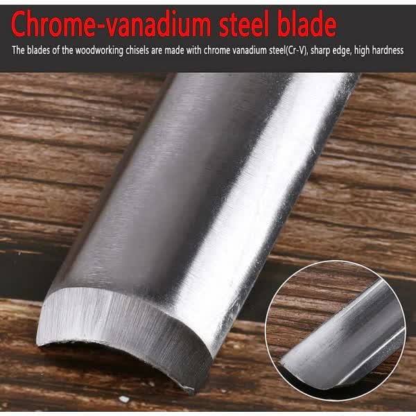 4 Piece Wood Chisel Set For Carving And Diy Woodcarving Hand Tools