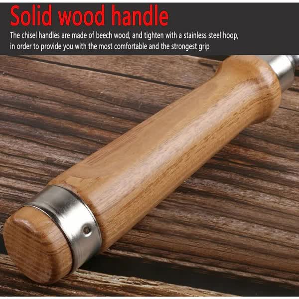4 Piece Wood Chisel Set For Carving And Diy Woodcarving Hand Tools