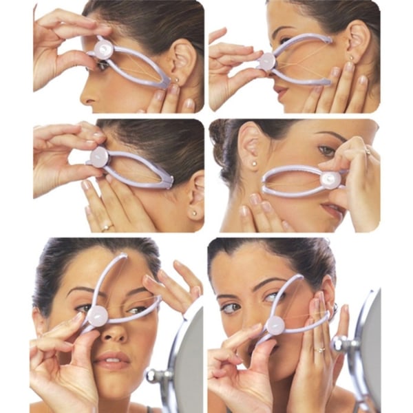 Beauty Tool White Facial Threading Hair Remover Women's Shavers