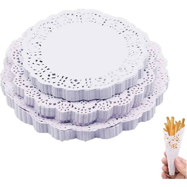 White Lace Paper Cake Doilies 300 Sheets Round Placemats