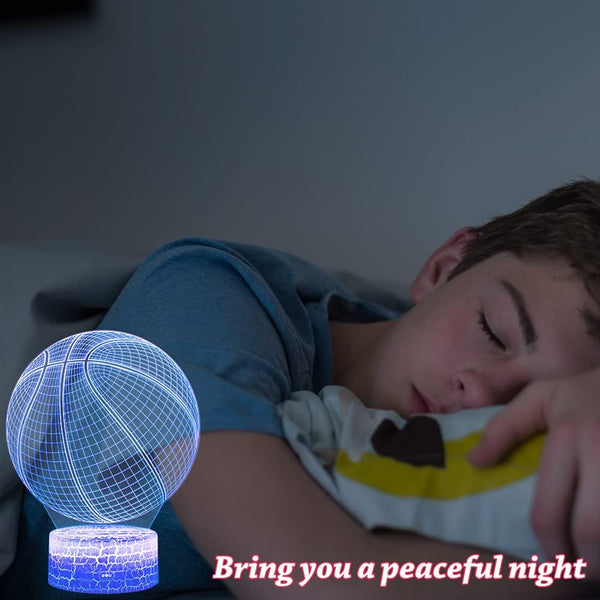 3D Basketball Led Night Light With Remote Control 16 Colors Night Lights