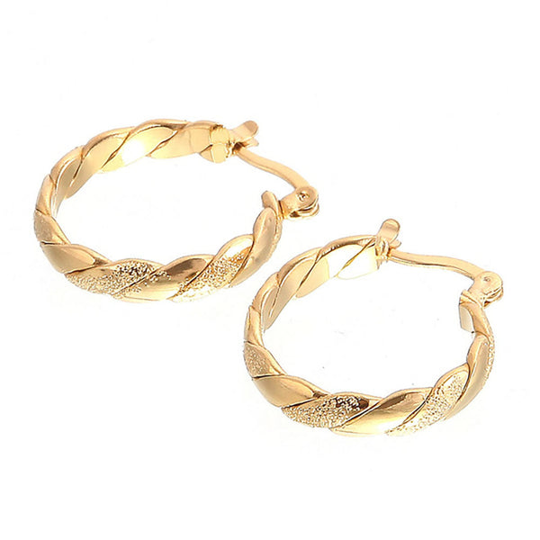 14K Gold Hoops Earrings