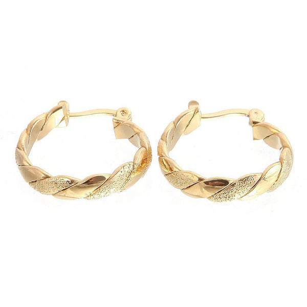 14K Gold Hoops Earrings