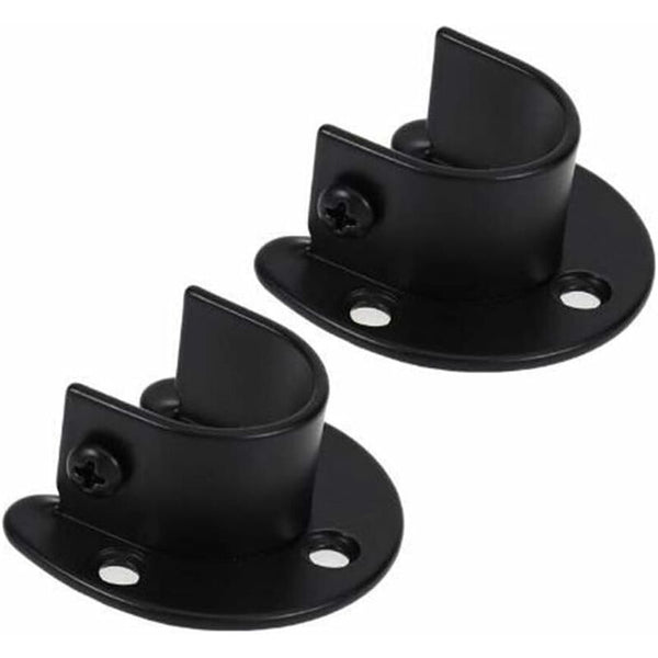 Wall Mounted Clothes Rod Holder For 1.26 Inch Diameter Shower Curtain Bracket Pack Curtain Poles & Accessories