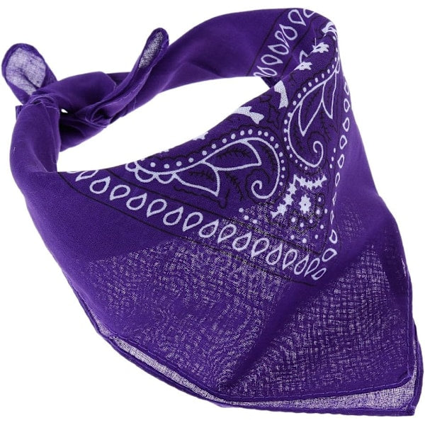 12 Pack Bandana Scarf 54X54cm Unisex Handkerchief Colors Scarves & Wraps