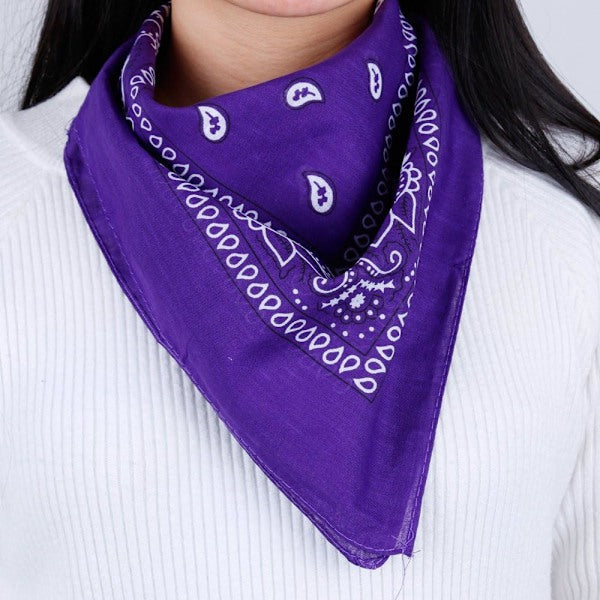 12 Pack Bandana Scarf 54X54cm Unisex Handkerchief Colors Scarves & Wraps
