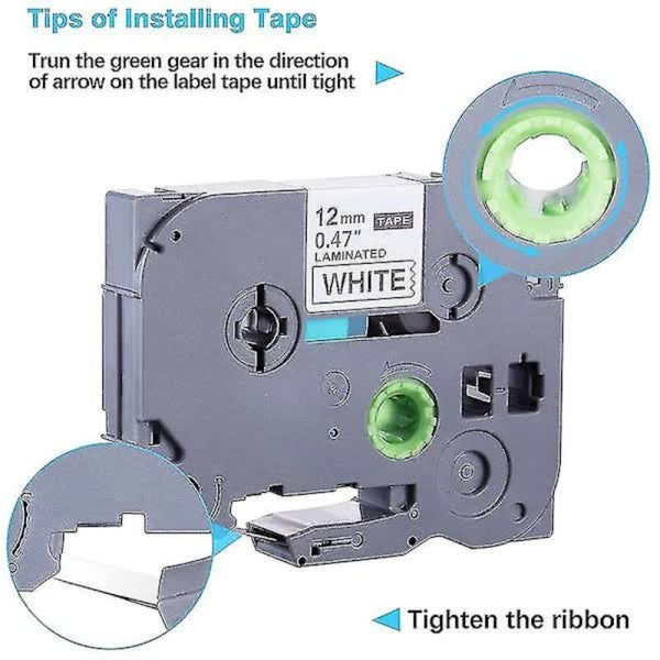 Brother Tze 231 Compatible Label Tape 5 Pack Label Tapes & Cartridges