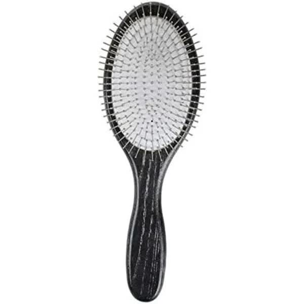 Metal Spike Paddle Brush For Women Men Children Hair Detangling Massage Anti Static All Types Brushes & Combs