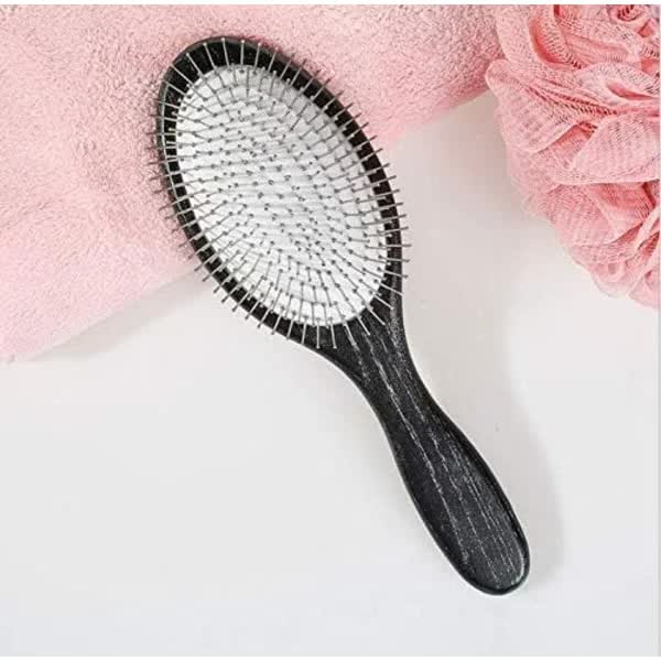 Metal Spike Paddle Brush For Women Men Children Hair Detangling Massage Anti Static All Types Brushes & Combs
