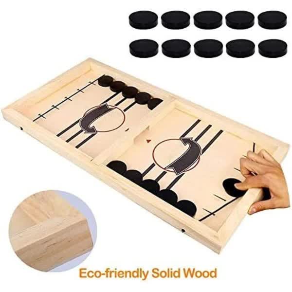 Sling Puck Game Wooden Hockey Fast Action Soccer Table Other Games