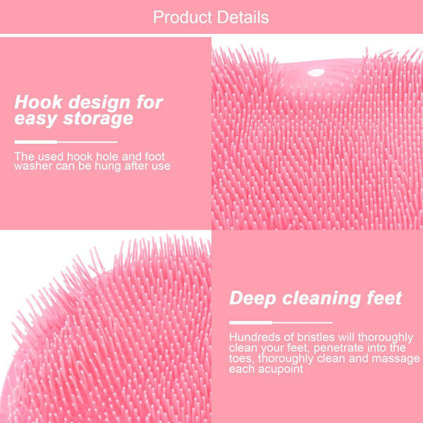 Foot Scrub Brush Silicone Shower For Cleaning And Massaging Feet Exfoliators & Scrubs