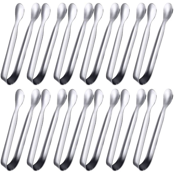 Small Stainless Steel Serving 12 Pack Mini Sugar Ice Compatible With Various Brands Tongs