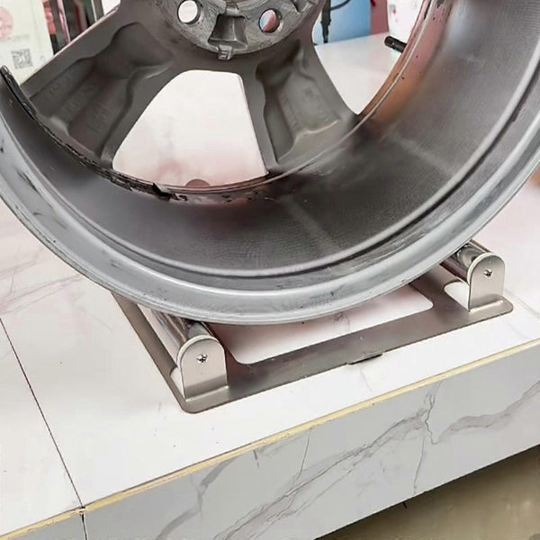 Steel Tire Wheel Rim Cleaning Stand For Vehicle Maintenance And Display Other Automotive Care Supplies