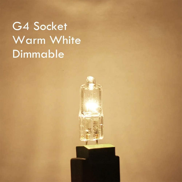 G4 Halogen 10W 12V Warm White 10 Pack 10Pcs Lamps