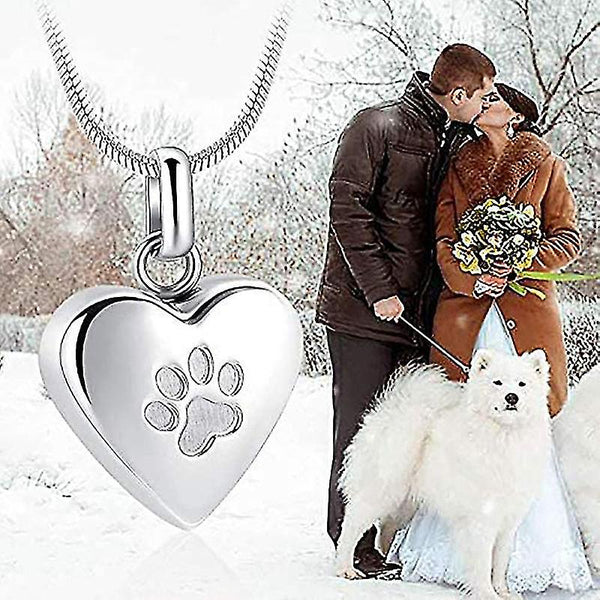 Pet Memorial Jewelry Heart Shaped Cremation Necklace For Ashes Necklaces & Pendants