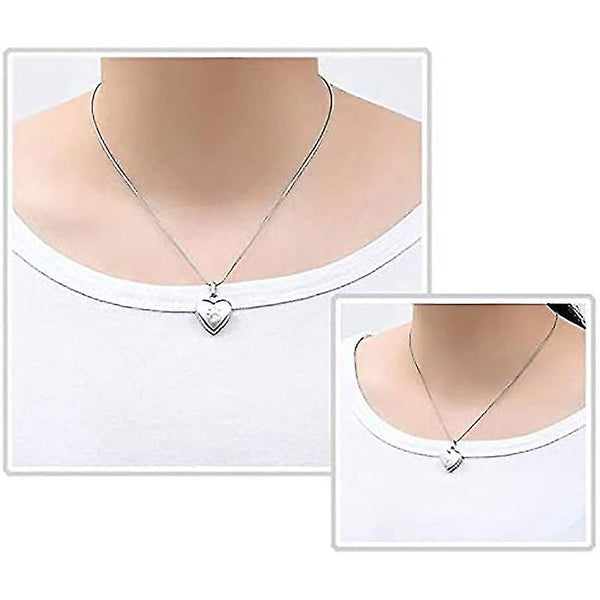 Pet Memorial Jewelry Heart Shaped Cremation Necklace For Ashes Necklaces & Pendants