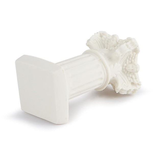 White Roman Pillar Greek Statue Indoor And Outdoor Modern Style Mini Resin Decoration (1Pc White) Ornaments & Statues