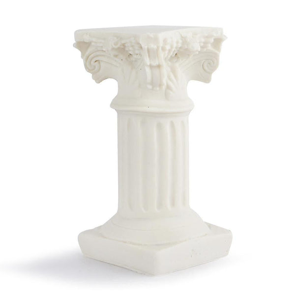 White Roman Pillar Greek Statue Indoor And Outdoor Modern Style Mini Resin Decoration (1Pc White) Ornaments & Statues