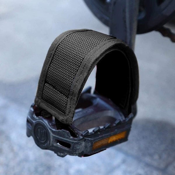 1 Pair Universal Bicycle Pedal Straps Adjustable Non Slip Double Adhesive Toe Clips Nylon Accessories Pedals