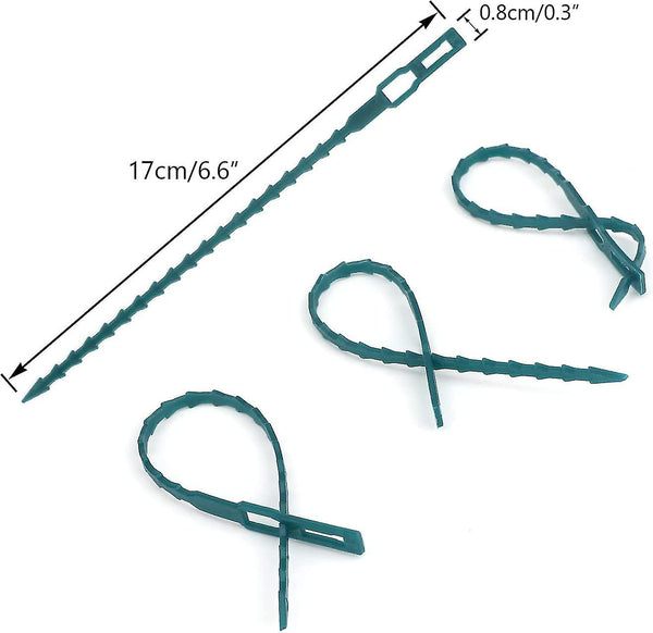 Plant Ties 200 Pcs 13.5 Cm Flexible Plastic Garden Wire For Support Plant Ties & Supports