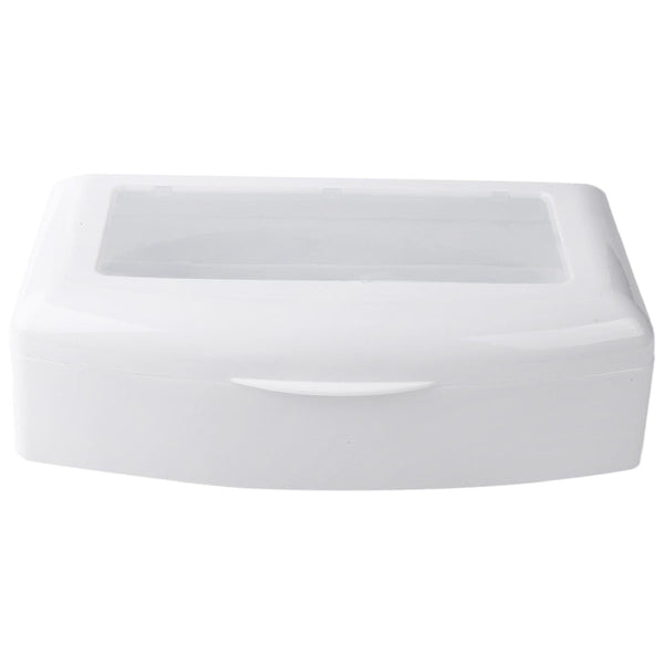 Plastic Nail Tool Disinfection Box With Removable Tray White Manicure & Pedicure Tools & Kits