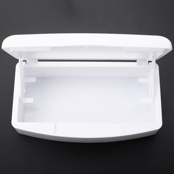 Plastic Nail Tool Disinfection Box With Removable Tray White Manicure & Pedicure Tools & Kits