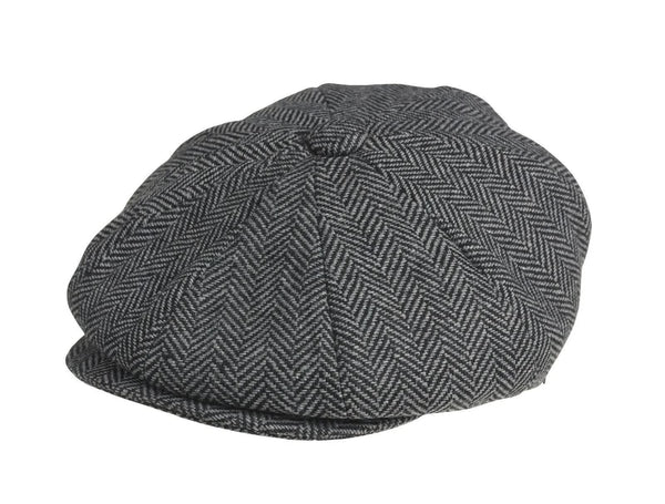 Retro Newsboy Cap Grey Men Octagonal Hat Peaky Blinders Style Hats