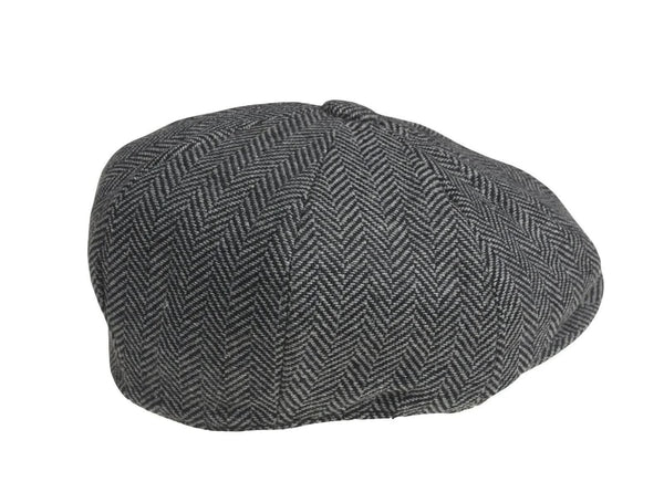Retro Newsboy Cap Grey Men Octagonal Hat Peaky Blinders Style Hats